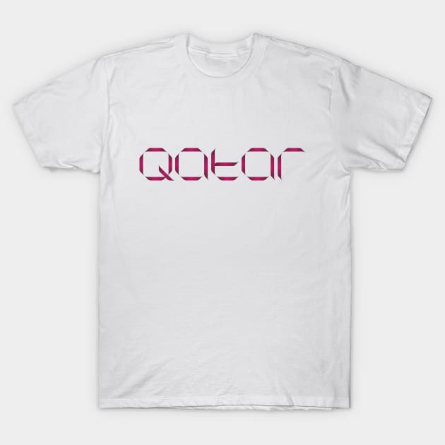 QATAR Logo Design T-Shirt by Azizshirts